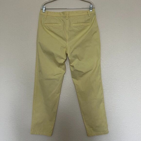TALBOTS Relaxed Chino yellow Straight Leg Trousers for Women size 6 - Picture 2 of 11
